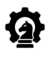 Simple black silhouette of a knight chess piece